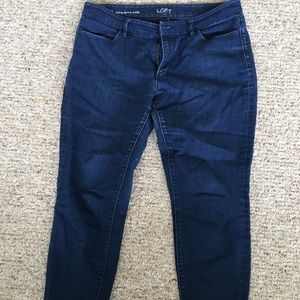 Loft Curvy Skinny Ankle Jeans